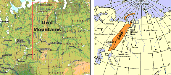 ural mountains map. Ural+mountains+map+
