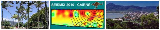 Images of Cairns and the Seismix 2010 logo