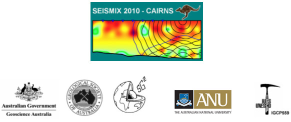 Images of Cairns and the Seismix 2010 logo