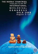 Image: poster for 33rd International Geologocal Congress in Oslo, August 2008